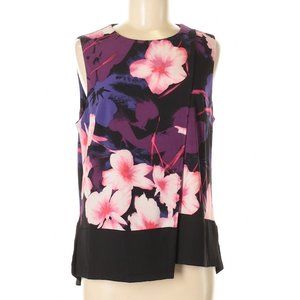 Pink & Purple Floral Sleeveless Top sz S
